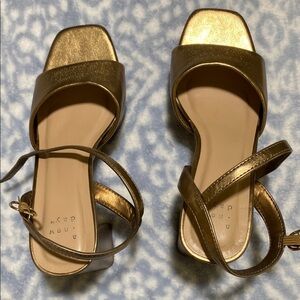 Gold Strappy Sandals